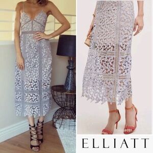 BNWOT ELLIATT Revolve Lilac Tingle Lace Midi Dress